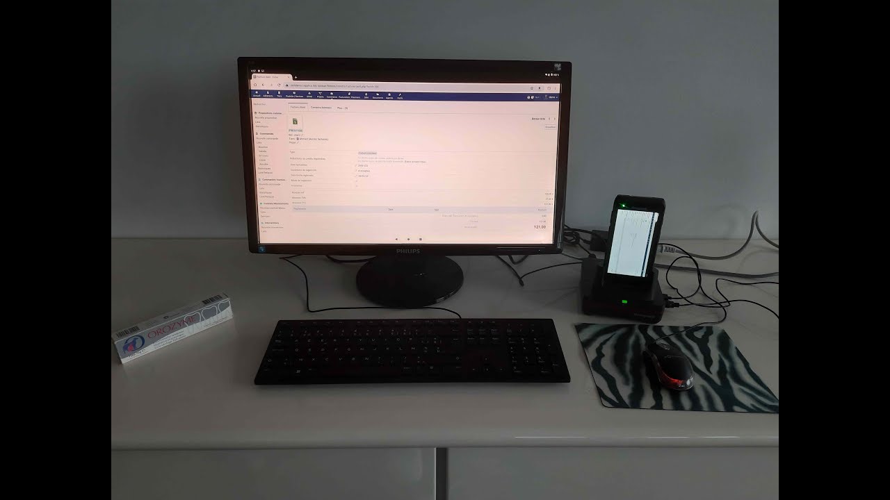 Mobilid And Dolibarr Desktop Both On Honeywell Ct40 Barcode Terminal