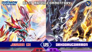 Jesmon GX vs DexDorugoramon — BT-17 Matchplay Commentary