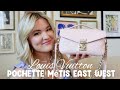 LOUIS VUITTON Pochette Métis East West Pink Opale // Initial review +what can fit in my bag💗🌸🌷🎀