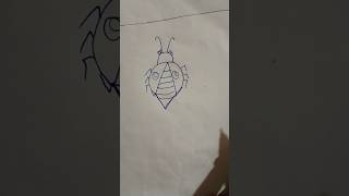 How to draw ladybird 🐞 with letter.........A #draw #ladybird  #shorts #reels #vairal #trending #love