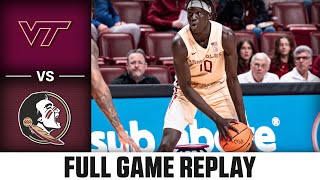 Virginia Tech vs. Florida State Full Game Replay | 2024-25 ACC Men's Basketball