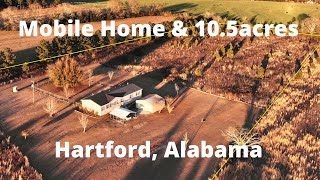 Home and 10.5acres of Land for Sale - Hartford AL - TOUR