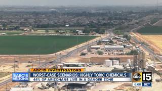2.8 million Arizonans live within vulnerable zones from toxic chemical leaks