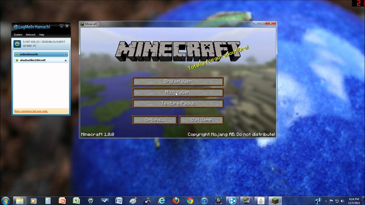 How To Set Up Minecraft Server With Hamachi - YouTube