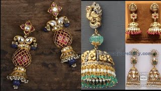 latest gold butta earrings designs//beautiful gold earrings collection//wedding jewellery designs