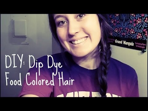 DIY: Dip Dye Food Colored Hair DIY: Dip Dye Food Colored Hair