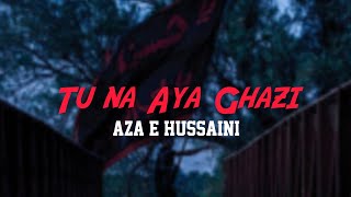 Tu Na Aya Ghazi|Muazzam|Jab rida sar se Chini|#tunaayaghazi #whatsappstatus #noha2021 #azaehussaini