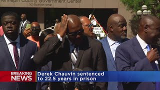 Raw Video: George Floyd's Family Members Speak Out After Chauvin Sentenced