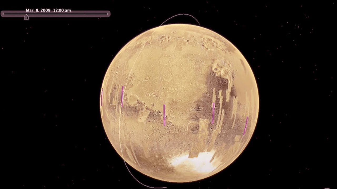 Mars On Google Earth