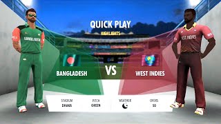 Bangladesh vs West Indies - Match Highlights | World cricket Championship 3 2022