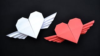 Cute PAPER HEART WITH WINGS | Easy Origami | Tutorial DIY by ColorMania