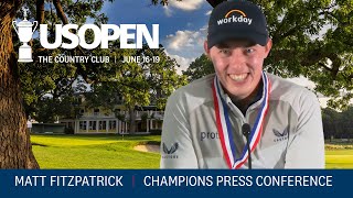 2022 U.S. Open: Matt Fitzpatrick Champion Press Conference