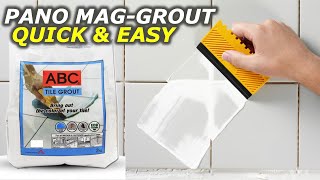 HOW TO GROUT TILE:  DIY for Beginners Quick \u0026 Easy Demo Review ABC Tile Grout | Paano mag grout 2021