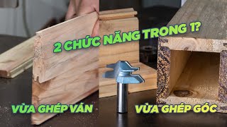 2 chức năng trong 1 - Mũi ghép góc cạnh Tideway LC0305 Vừa ghép góc, vừa ghép ván - Vinachi.vn