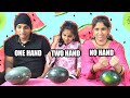 One hand,Two hand and No hand  challenge | Funny challenge in tamil | Prabhu Sarala lifestyle