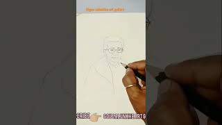 Balasaheb Thakrey drawing#short video #youtube India video #balasahebthackeray