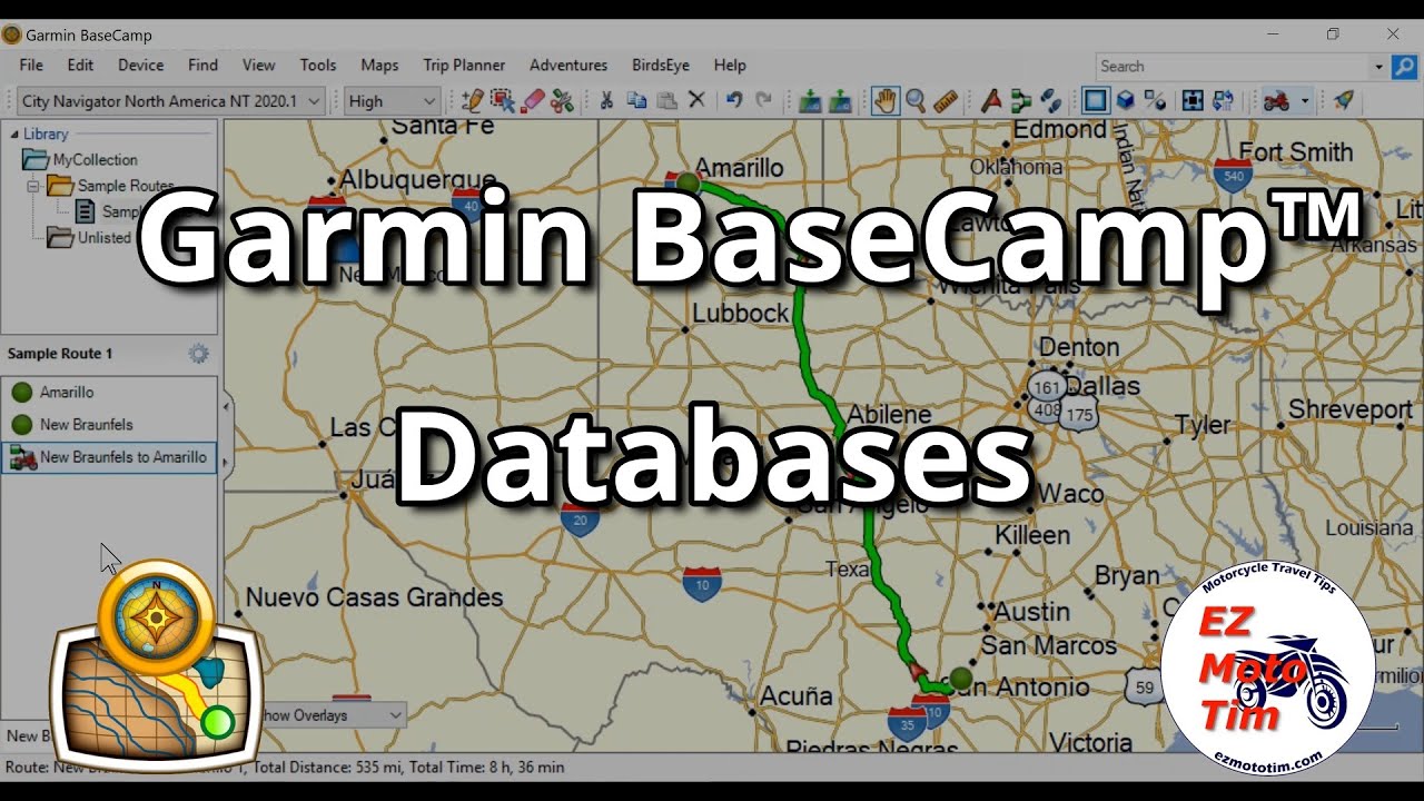 Garmin BaseCamp™ Managing Databases - YouTube