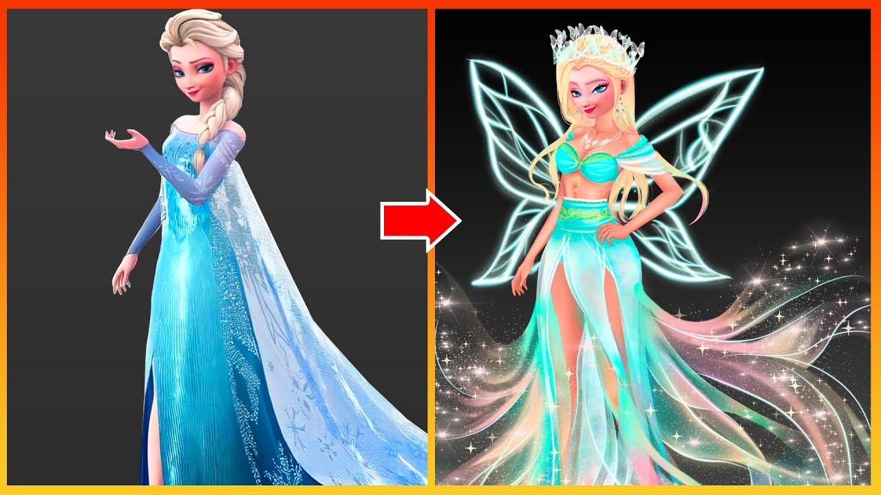 Frozen Elsa Frozen Glow Up Disney Princesses Transformation Youtube