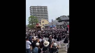 岸和田だんじり祭 大北町(こなから坂)やり回し。#だんじり#神社#神#大阪#寺#祭り#祭#宮#だんじり祭#Japan#festival#岸和田#入魂#やり回し#岸和田だんじり祭#大北#こなから坂#宮入