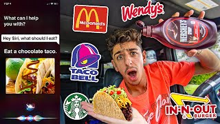 Letting SIRI Decide What I EAT For 24 HOURS!!