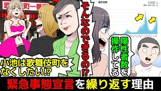 (漫画)小池百合子が緊急事態宣言を繰り返す本当の理由を漫画にしてみた(マンガで分かる)