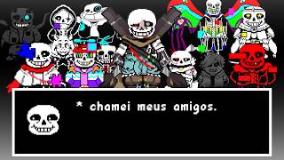 Undertale, mas eu luto contra todos os Sans alternativos