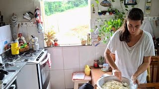 PÃO DE QUEIJO *SEM ESCALDAR *COM BATATA | ROTINA DO DIA NA ROÇA COM DUAS CRIANÇAS | FIZ PÃO CASEIRO