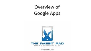 Overview of Google Apps (Docs, Sheets, Slides, etc.)