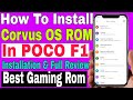 Without PC | How to Install CORVUS OS ROM in POCO F1 Mobile | Step By Step Full Guide