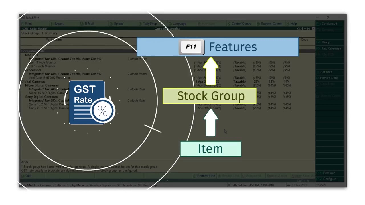 How To Set GST Details In Tally ERP 9 - YouTube