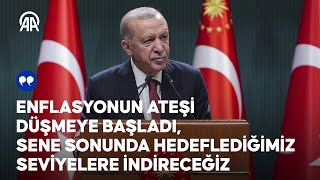 Cumhurbaşkanı Recep Tayyip Erdoğan, Kabine Toplantısı'nın ardından açıklamalarda bulundu