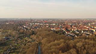 Flug über die Innerste bei Hildesheim