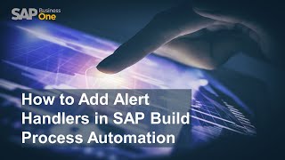 How to Add Alert Handlers