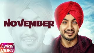 November | Lyrical Video |  Akaal | Parmish Verma | Bittu Cheema | Latest Punjabi Song 2018