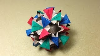 Modular Origami / Kusudama / Spike Ball /Sonobe 30units