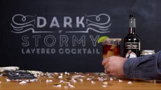 Dark 'N Stormy Layered Cocktail