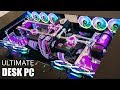 $13000 ULTIMATE Custom Water Cooled Desk Gaming PC Build - Time Lapse - 2080 ti  i9 9980XE