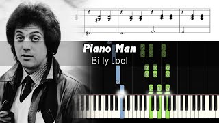 Billy Joel - Piano Man - Piano Tutorial + SHEETS | #tbt