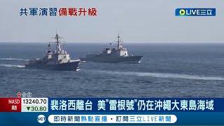 面對共軍圍台演習! 美\