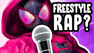I FREESTYLED over the new Spider Man footage and this happened! ( Game Bars)