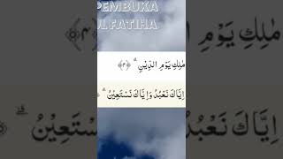 Suratul Fatihah ayat pembuka