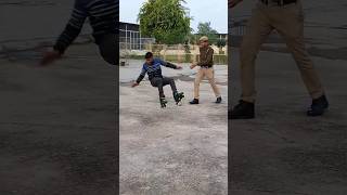 Police 🚔 || GONE WRONG ⚠️My Friend || #skating #police #shorts #shortvideo #viral #youtubeshorts