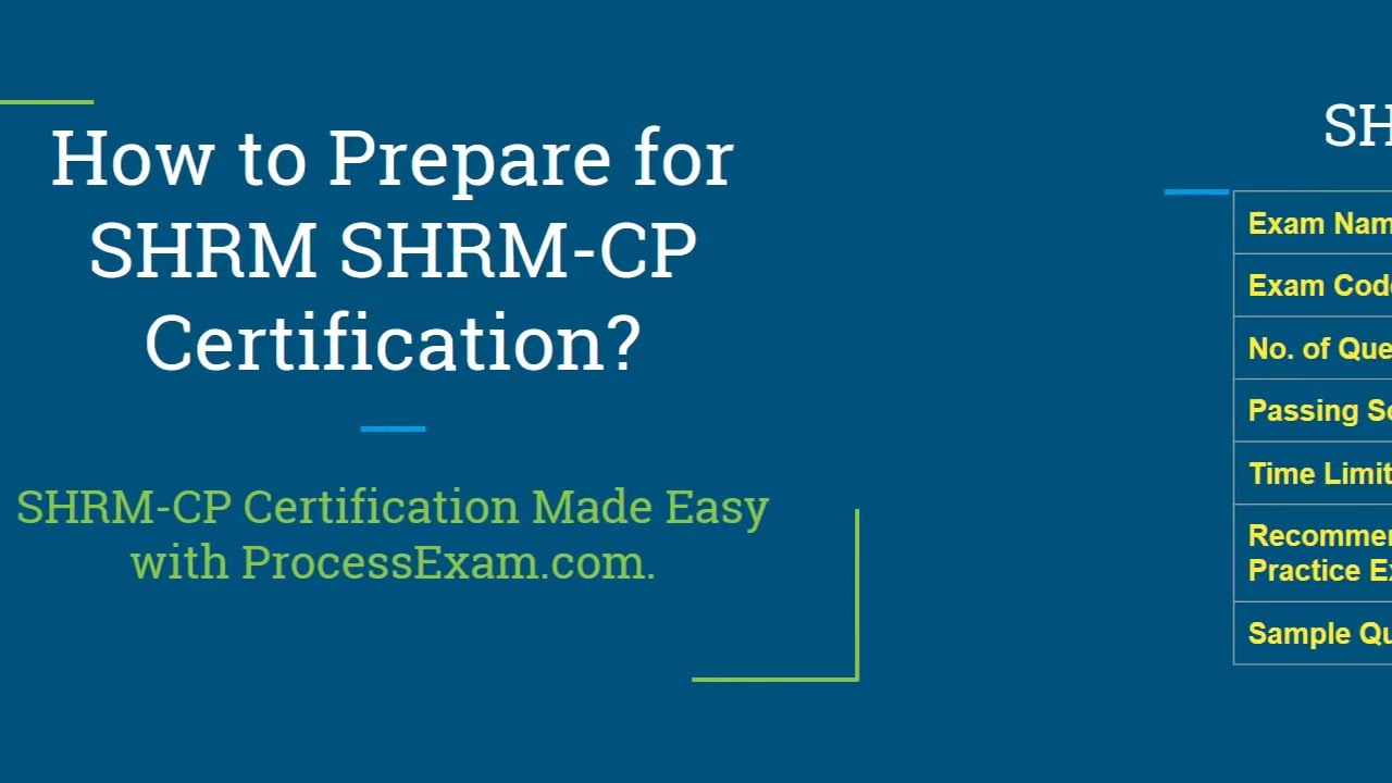 How To Prepare For The SHRM-CP Certification Exam? - YouTube