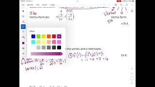 Math 1303 3.1a Quadratics in general form