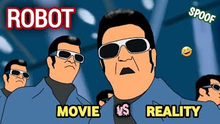 ROBOT movie vs reality | enthiran movie spoof | rajinikanth | funny video | mv creation