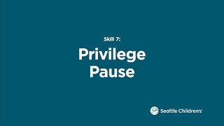 Behavior Basics Skill 7: Privilege Pause