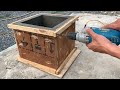 DIY - Cement Ideas Tips  How to mold and mold beautiful and easy cement flower pots from wood