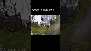 Steve in real life 🤣 #minecraft #minecraftmemes #steve