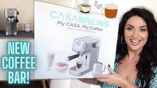 OUR NEW COFFEE BAR! Casabrews 3700GENSE™ All in One Espresso Machine Review