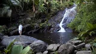 Der Sauzier-Wasserfall auf Mahé, Seychellen